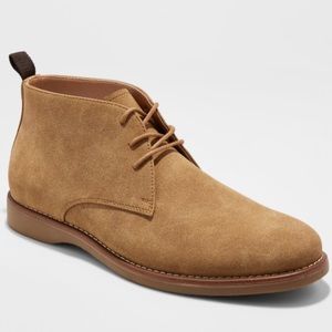 Men’s Chukka suede tan boot shoes 10 1/2